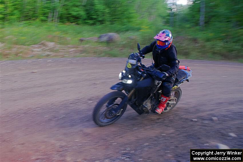 Tali Kurlantzick's Honda CRF1000L on SS6, Norway North.