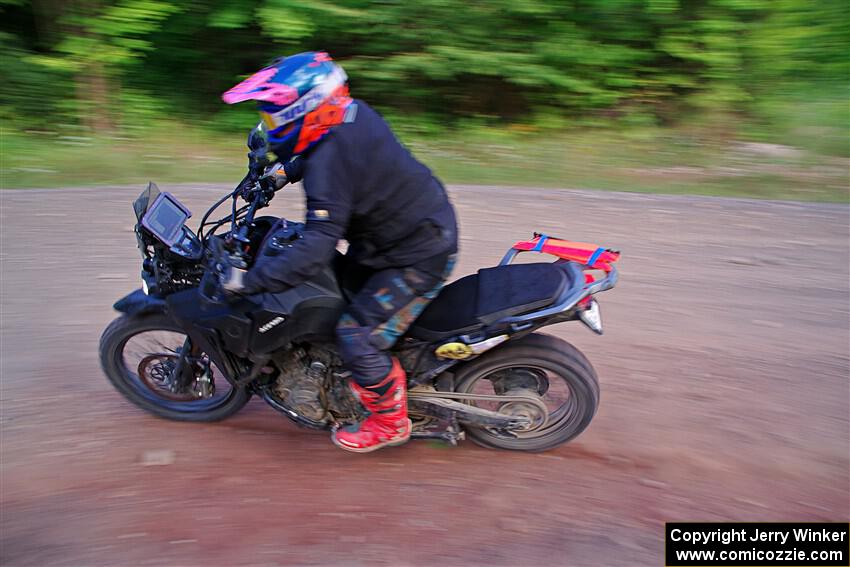 Tali Kurlantzick's Honda CRF1000L on SS6, Norway North.