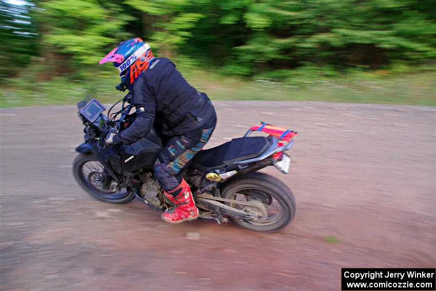 Tali Kurlantzick's Honda CRF1000L on SS6, Norway North.