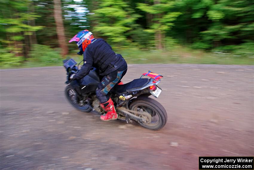 Tali Kurlantzick's Honda CRF1000L on SS6, Norway North.