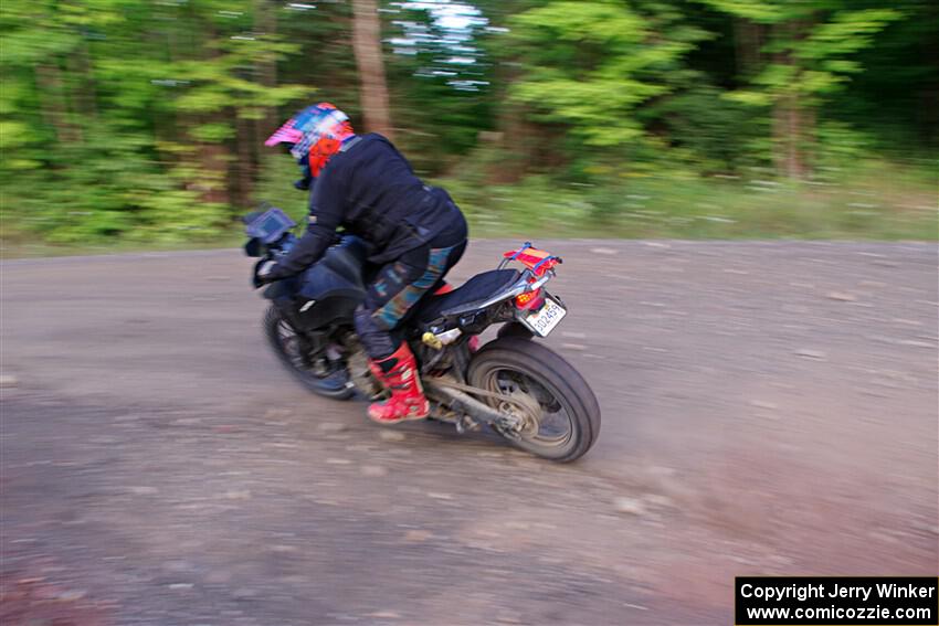 Tali Kurlantzick's Honda CRF1000L on SS6, Norway North.