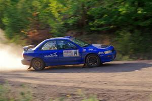Connor Himes / Aleut Hatfield Subaru Impreza on SS6, Norway North.