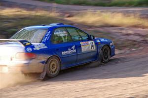 Connor Himes / Aleut Hatfield Subaru Impreza on SS6, Norway North.