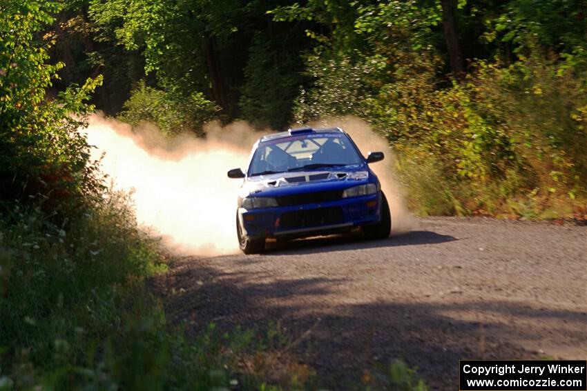 Connor Himes / Aleut Hatfield Subaru Impreza on SS6, Norway North.