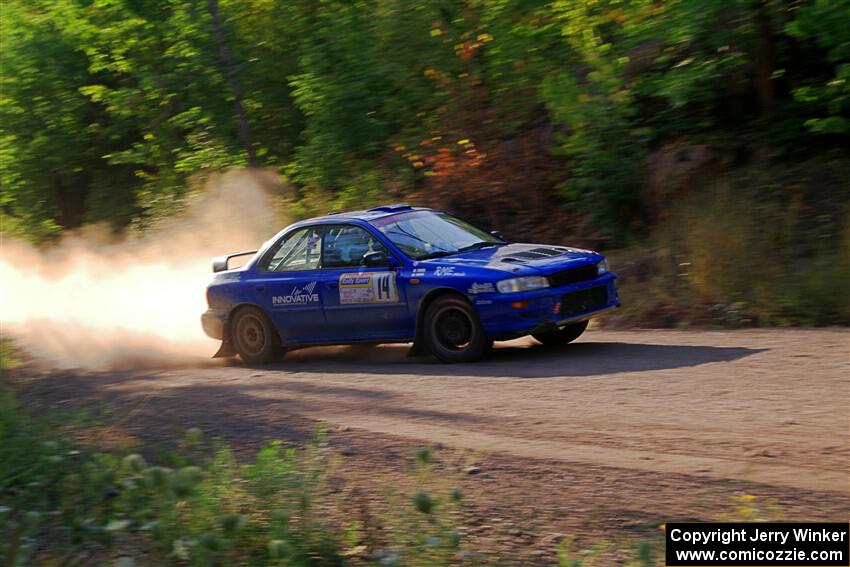 Connor Himes / Aleut Hatfield Subaru Impreza on SS6, Norway North.