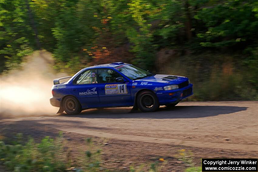Connor Himes / Aleut Hatfield Subaru Impreza on SS6, Norway North.