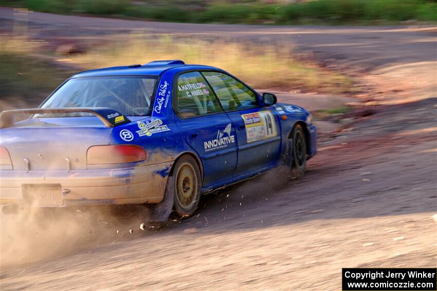 Connor Himes / Aleut Hatfield Subaru Impreza on SS6, Norway North.