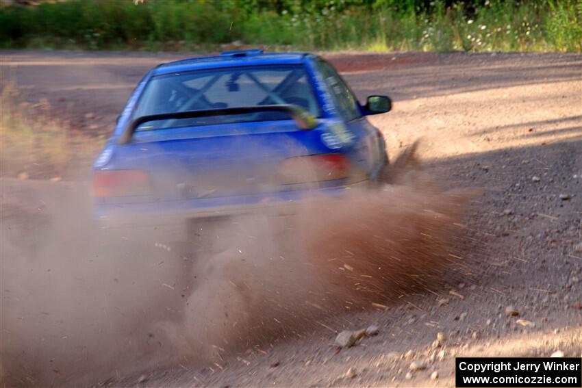 Connor Himes / Aleut Hatfield Subaru Impreza on SS6, Norway North.