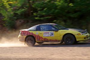 Eli Goethel / Kyle West Mitsubishi Eclipse on SS6, Norway North.