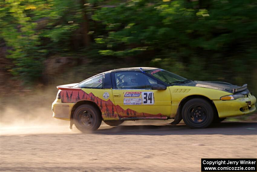 Eli Goethel / Kyle West Mitsubishi Eclipse on SS6, Norway North.