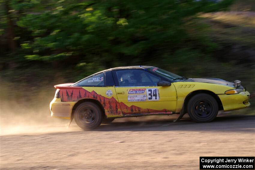Eli Goethel / Kyle West Mitsubishi Eclipse on SS6, Norway North.