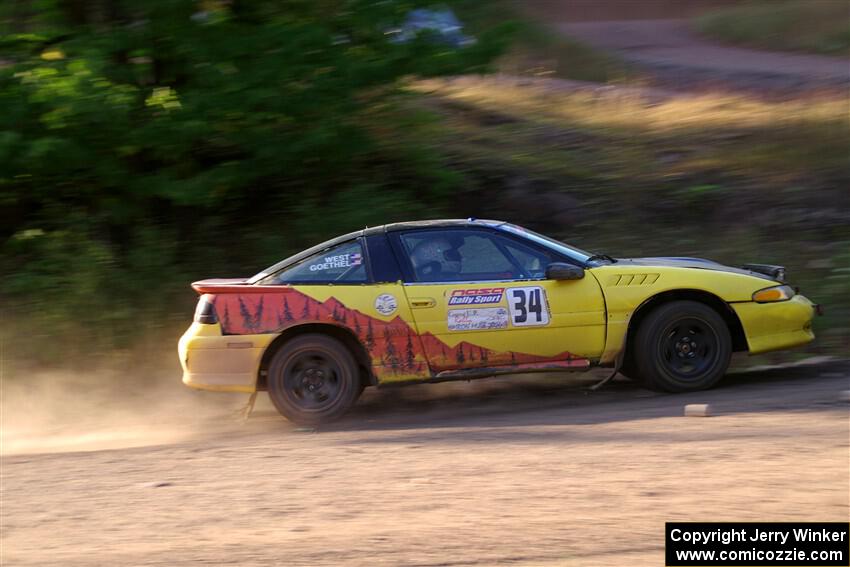 Eli Goethel / Kyle West Mitsubishi Eclipse on SS6, Norway North.