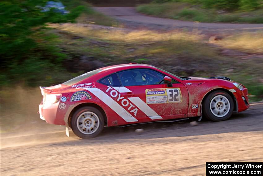 Eric Anderson / Taylor Haelterman Toyota FR-S on SS6, Norway North.