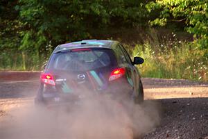 Matt Wolfe / Cray Dumeah Mazda 2 on SS6, Norway North.