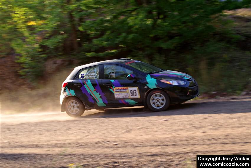 Matt Wolfe / Cray Dumeah Mazda 2 on SS6, Norway North.
