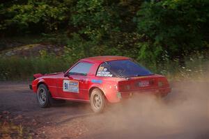 Colin Redner / Michael Claiborne Mazda RX-7 on SS6, Norway North.