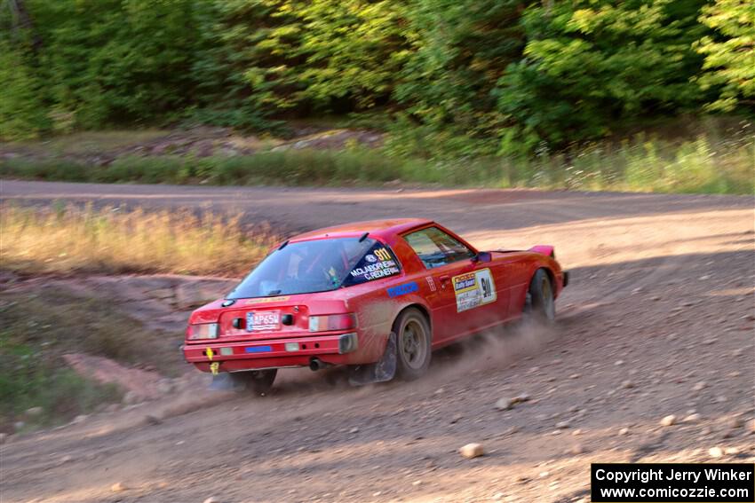 Colin Redner / Michael Claiborne Mazda RX-7 on SS6, Norway North.