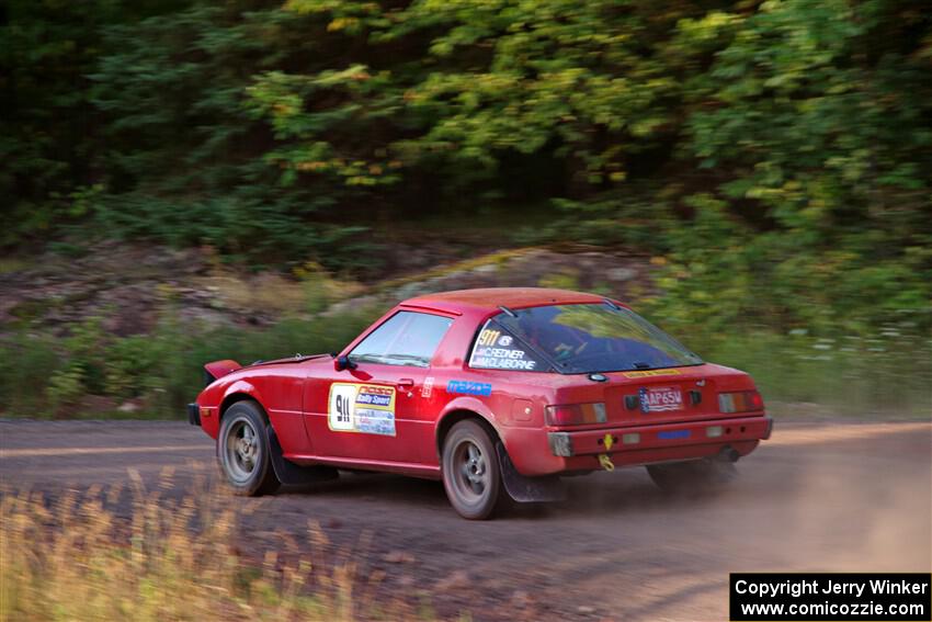 Colin Redner / Michael Claiborne Mazda RX-7 on SS6, Norway North.