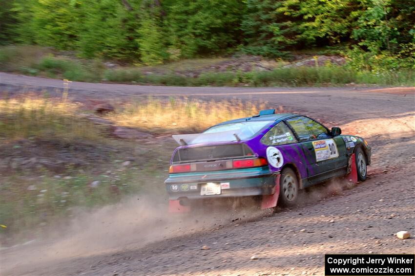 Maegan Burkart / Bryce Proseus Honda CRX Si on SS6, Norway North.