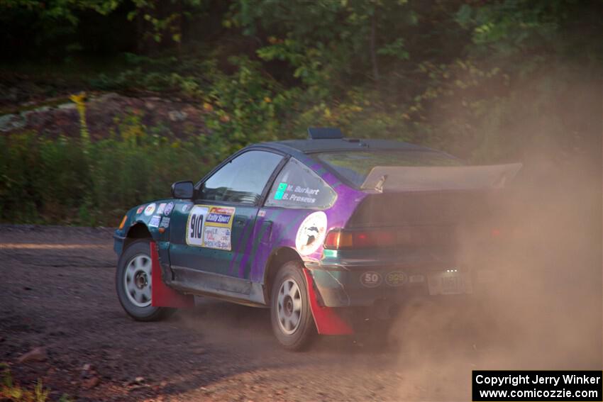 Maegan Burkart / Bryce Proseus Honda CRX Si on SS6, Norway North.