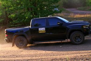 A RAM 1500 pickup sweeps SS6, Norway North.