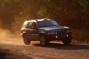 A Jeep Grand Cherokee sweeps SS6, Norway North.