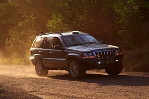A Jeep Grand Cherokee sweeps SS6, Norway North.
