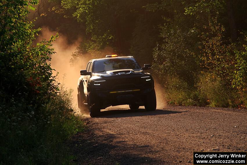 A RAM 1500 pickup sweeps SS6, Norway North.