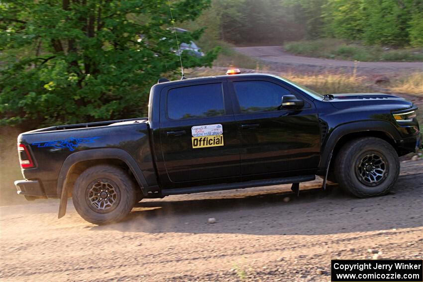 A RAM 1500 pickup sweeps SS6, Norway North.