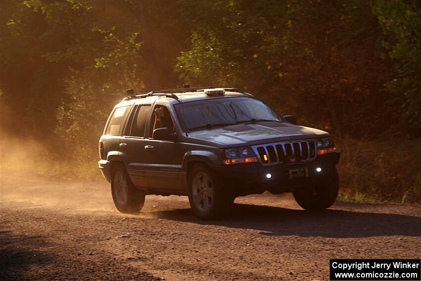A Jeep Grand Cherokee sweeps SS6, Norway North.