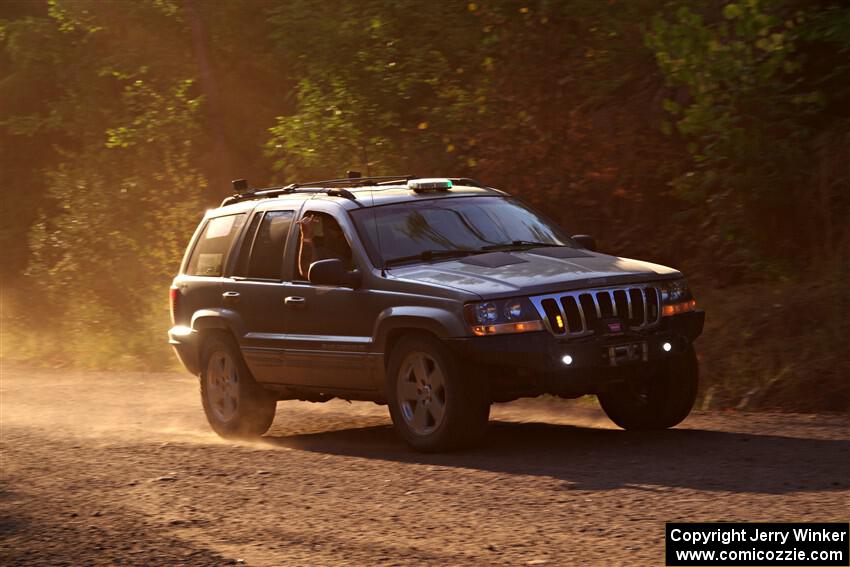 A Jeep Grand Cherokee sweeps SS6, Norway North.