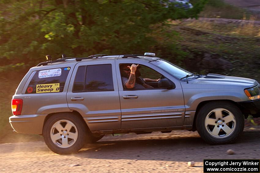 A Jeep Grand Cherokee sweeps SS6, Norway North.