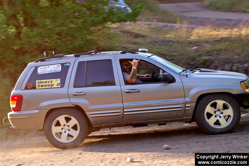 A Jeep Grand Cherokee sweeps SS6, Norway North.
