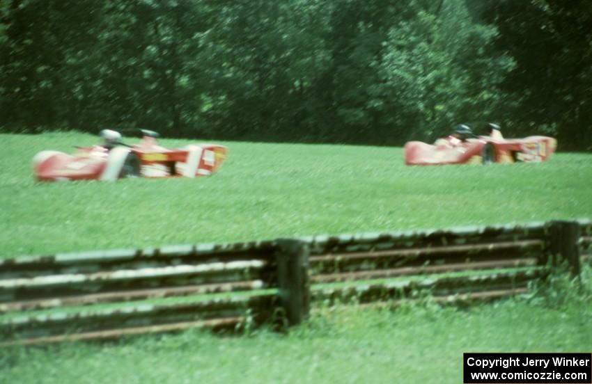 Steven Ave's Lola T-87/90 leads Steve Knapp's Lola T-87/90