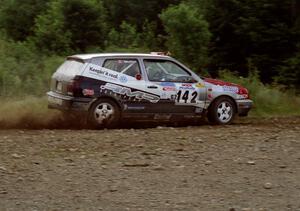 Jon Nichols / Mike Koch VW GTI on SS7 (Parmachenee East)