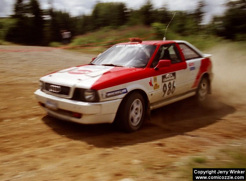 Demetrios Andreou / Ron Norton Audi S2 Quattro on SS6 (Parmachenee West)