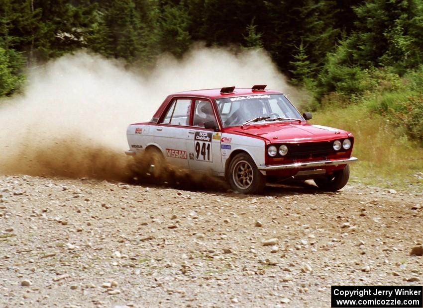 Dan Cook / Bill Rhodes Datsun 510 on SS7 (Parmachenee East)