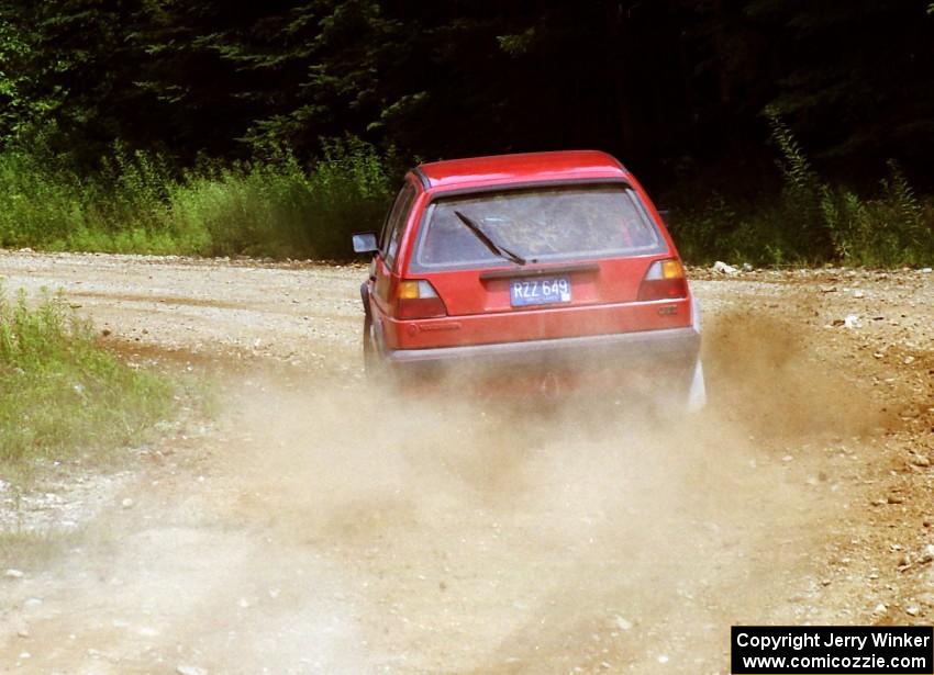 Josh Scott / Roxanne Slancik VW GTI on SS6 (Parmachenee West)