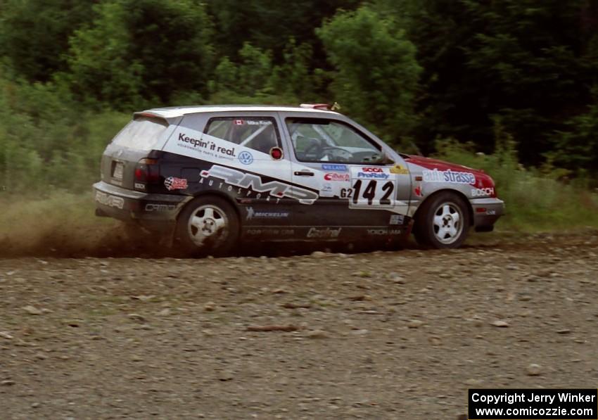 Jon Nichols / Mike Koch VW GTI on SS7 (Parmachenee East)