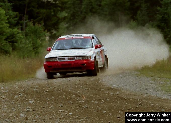 Arthur Wojcik / Chuck Cox Mitsubishi Galant VR-4 on SS7 (Parmachenee East)