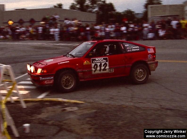 John Cassidy / James Altemus Honda CRX Si on SS10 (In Town)