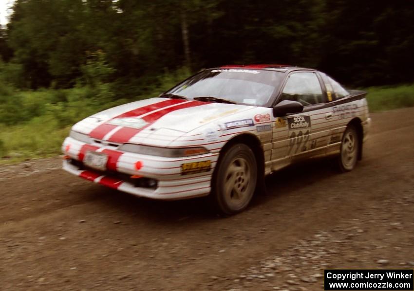 Bruce Perry / Phil Barnes Eagle Talon finishes SS9 (Magalloway Long)