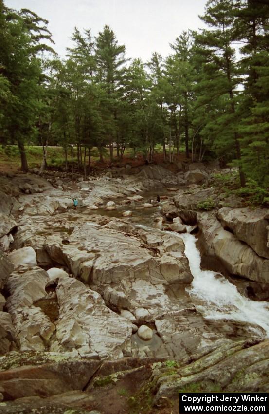 Roadside waterfall on the way to Oquossoc, ME