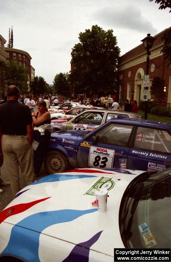 Mark Utecht / Brenda Corneliusen Dodge Omni GLH on display before SS10