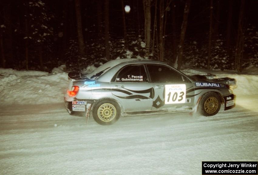 Wyeth Gubelmann / Therin Pace Subaru WRX STi on SS7 (Hunters)