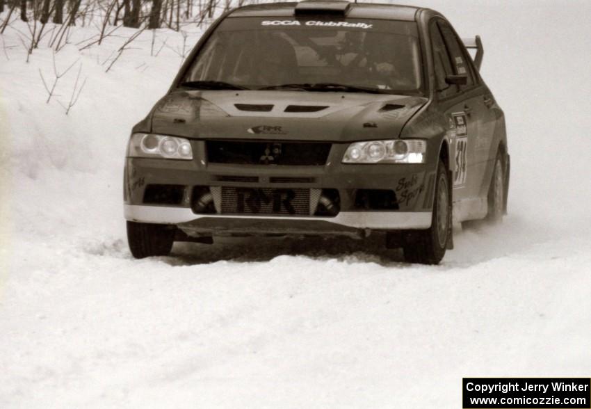 Leon Styles / John Dillon Mitsubishi Lancer Evo VII on SS10 (Beechler)