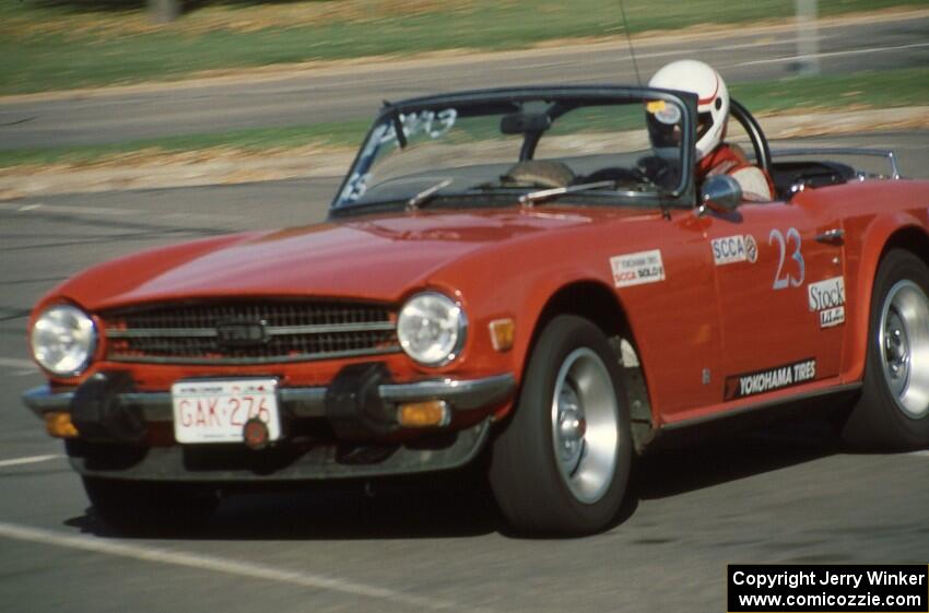 Bob Bownes' G-Stock Triumph TR-6 at 3M