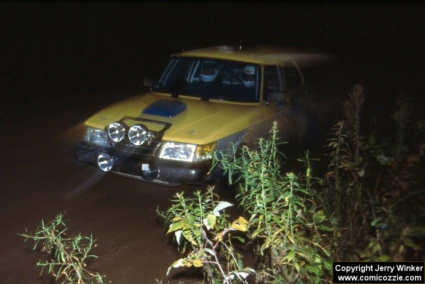 The Mitch McCullough / Scott Webb Mazda 323GTX near the finish of Menge Creek stage.