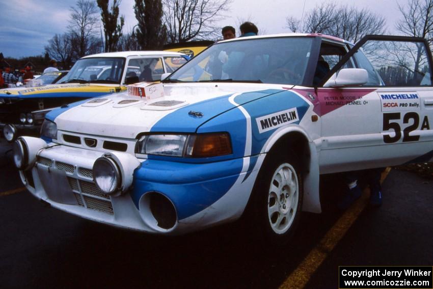 Peter Moodie / Michael Fennell Mazda 323GTR at Saturday's parc expose.