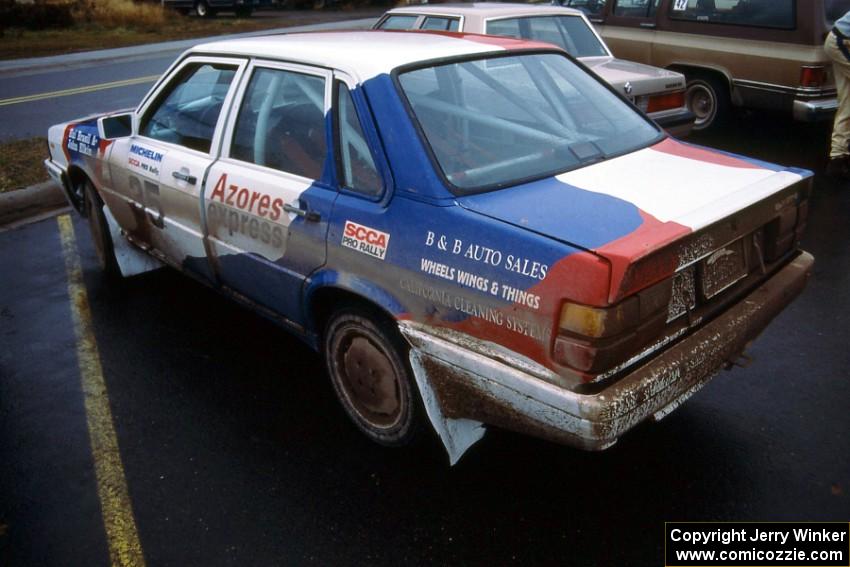 Rui Brazil / John Elkin Audi Quattro at parc expose prior to running the club rally.